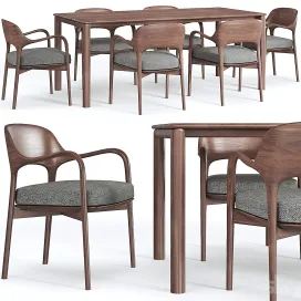 Artisan neva table porada ella chair